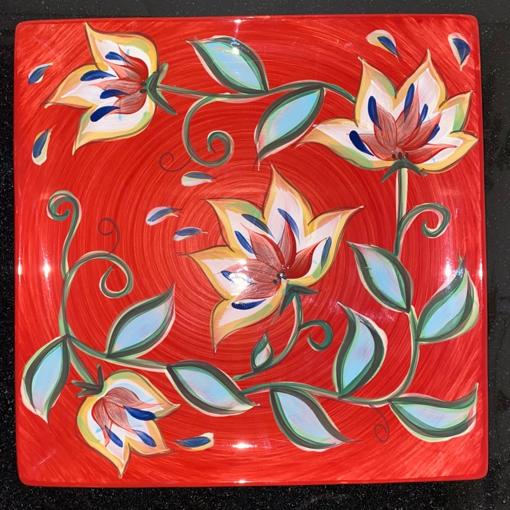 Christmas 13x13  Bountiful platter by Gail Pittman